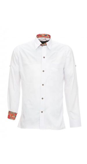 Premium trachtenhemd wit