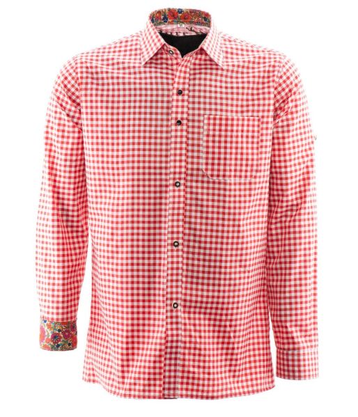 Mister Lederhosen shirt Red Premium